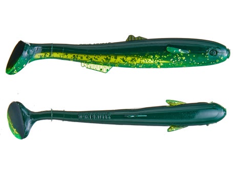 Strike King Shadalicious 4.5 Soft Plastics - Neon Ghost Minnow