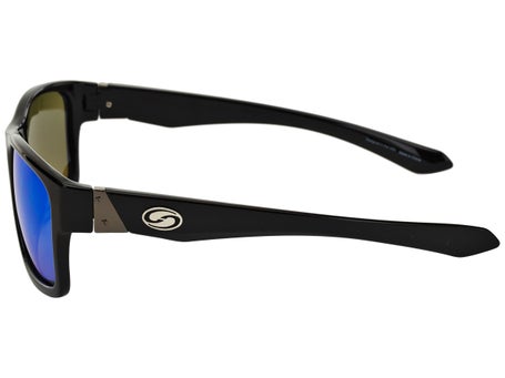 Strike King Pro Elite Polarized Sunglasses Shiny Black Frame with