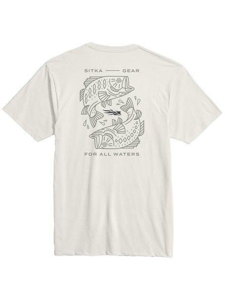 Sitka Target Short Sleeve Shirt Ivory Bass