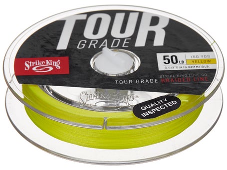 STRIKE KING TOUR GRADE PREMIUM STRENGTH BRAIDED LINE 150 YDS - Tackle Depot