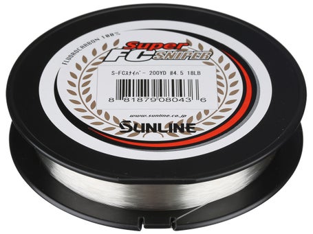 Sunline 63038948 14 lbs Super FC Sniper Fluorocarbon Fishing Line, Natural  Clear - 1200 yards