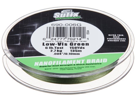 Sufix NanoBraid Low Vis Green 03LB