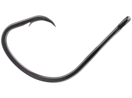 VMC, Weedless Neko Hook, 1/0 Hook Size, Black/Nickel, Package of 5