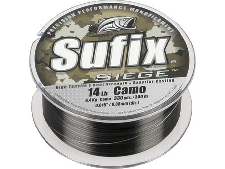 Sufix Siege Fishing Line - Camo - 8 lb.