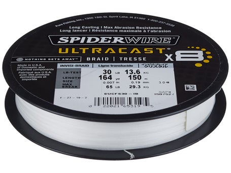 Spiderwire Ultracast Invisi-Braid 10lb-50lb 1500yd Bulk Spool 15lb