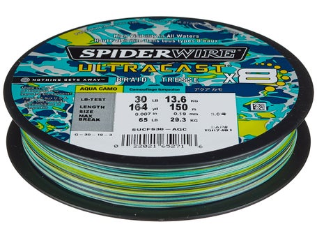 Spiderwire Ultracast Braided Line Aqua Camo