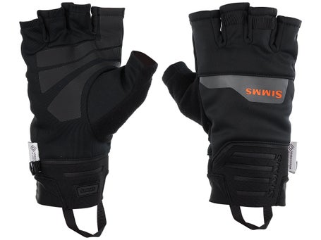 Simms Windstopper Half-Finger Glove - Black - S