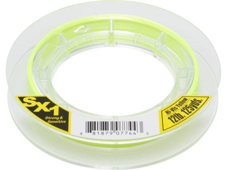 SX-1 Braid 125 Yard Spools 12lb Hi-Visible Yellow