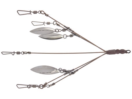 5 Arms Alabama Umbrella Rig Willow Blade Multi-Lure Rig Fishing Spinner Bass