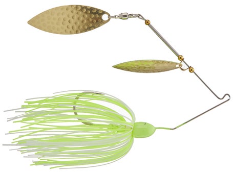 Trophy Bass Company CS-II Double Willow 3/4 Oz Spinnerbait, Nickel Spinner  Blades with Trailer, Trout, Walleye, Pike, or Bass Lures, Fishing Lures for  Freshwater or Saltwater, Purple Shad 