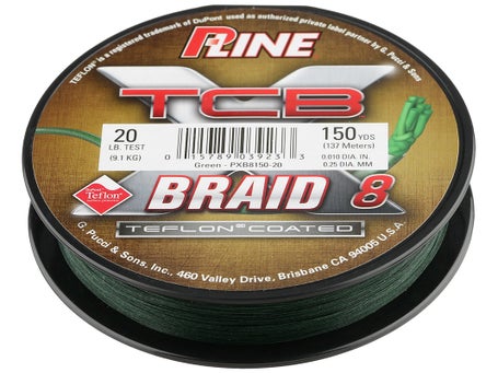 P-Line XTCB 8 Braided Fishing Line - Green