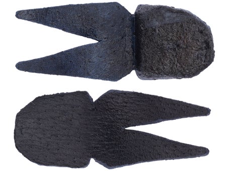 UNCLE JOSH PORK RIND BAITS • No. 11 BLACK PORK FROG • 2.5 FISHING BAIT