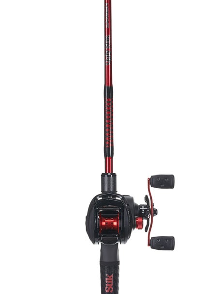 Ugly Stick Carbon Series Baitcasting Rod And Reel Combo Black/Red