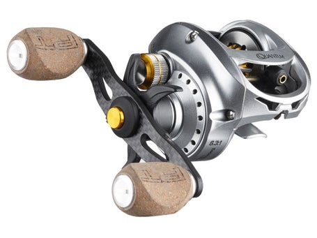 Zebco / Quantum Vapor Baitcast Reel 100 Size, 6.3:1 Gear Ratio, 27 Retrieve  Rate, 16 lb Max Drag, Left Hand, VP101SPT,,BX3