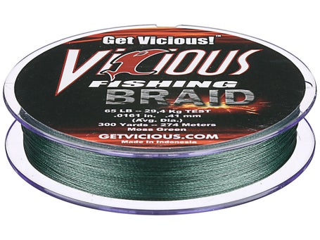 Vicious Standard Hi-Vis Yellow Braid - 300 Yards – Vicious Fishing