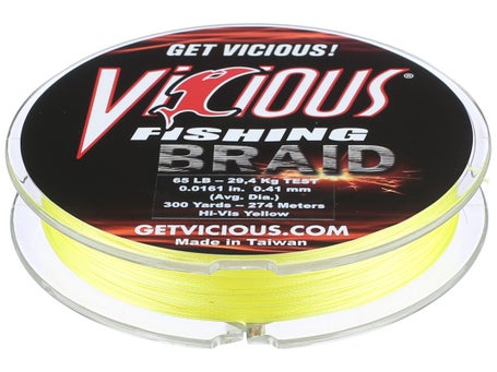 Vicious Fishing No-Fade Moss Green Braid - 30LB, 300 Yards, Braided Line -   Canada