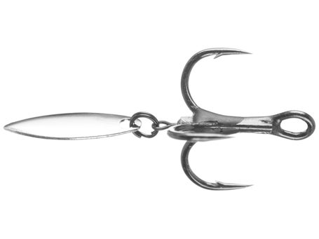  THKFISH Bladed Treble Hooks with Willow Blade Replacement  Bladed Spinner Treble Hooks for Trout Bass Freshwater Saltwater  GLOD-4-10PCS : Sports & Outdoors