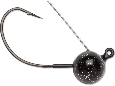 VMC Wacky Weedless Hook, Size 3/0, Black Nickel - 6 Pack