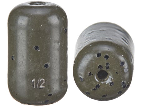 NEVER CHIP 1/2 oz Tungsten Carolina Rig Barrel Weight (2 Pack) – WOO!  TUNGSTEN