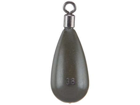 WOO! Tungsten Unpainted Tear Drop Closed Eye Drop Shot Weight 3/16 oz