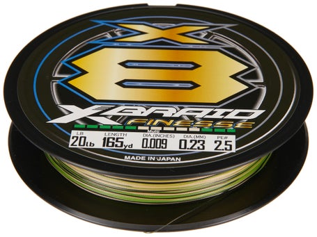 XBraid X8 Finesse Braid Braided Line Multi Color\