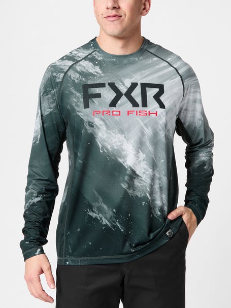 FXR Derby Swell Air UPF Long Sleeve Grey/Red 