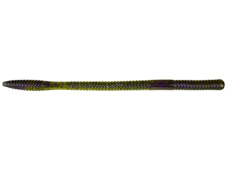 Yum Finesse Worm 8in Green Pumpkin YFSW808