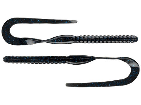  Yum Lures YRBT721 Ribbontail Fishing Bait, Black/Blue