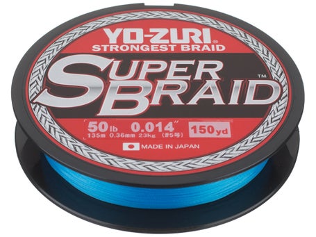 Yo-Zuri SuperBraid 150 yards, Yellow, Blue, White