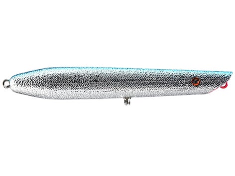Cotton Cordell Pencil Popper Leurre de pêche en eau douce, équipement et accessoires de pêche en eau douce, 17,8 cm, 56,7 g, tête rouge perle