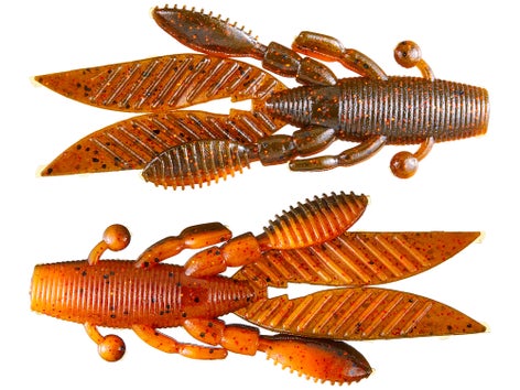 Yamamoto Baits Flappin' Hog 4.5" Soft Plastic - Green Pumpkin Black Flake (5 Pack)