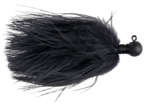 Great Lakes Finesse Marabou Jig Black 1/8