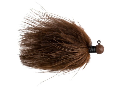 Great Lakes Finesse Marabou Jig Brown 1/8