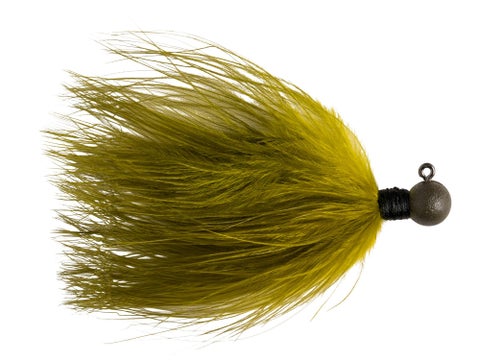 Great Lakes Finesse Marabou Jig Olive 1/8