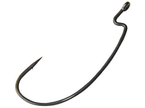 Gamakatsu Black EWG Offset Worm Hook &ndash; Ami Per Plastica Morbida &ndash; Scegli La Misura: #2, #4 O 1/0