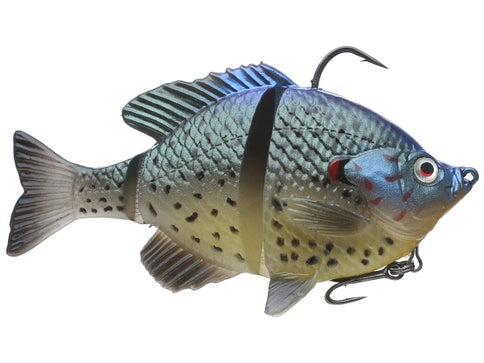 Leurre Souple Savage Gear 3D Line Thru Bluegill - 6" - DARK GILL - Swimbait Flottant