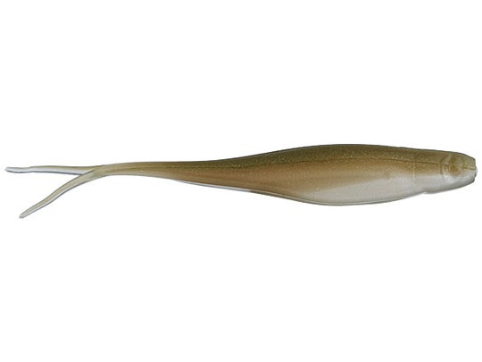 Z-Man Jerk ShadZ Profumato 8,9 Cm - Esca Morbida A Coda Biforcuta Per Pesca In Mare E Dolce, Shiner, 5 Pezzi