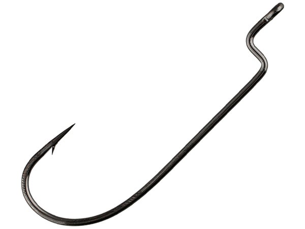 Gamakatsu O'Shaughnessy Bend Offset Worm Hook Black 5pk - Tackle ...