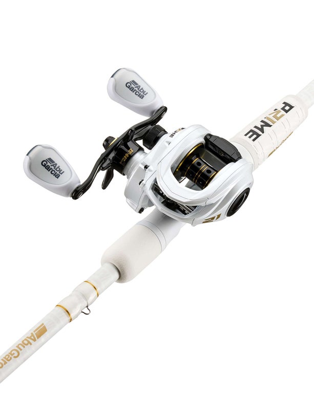 Abu Garcia PRIME21 White Baitcast Combo - Tackle Warehouse