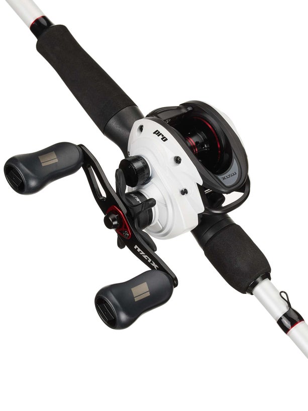 american hero baitcast rod Lew's American Hero Baitcast Reel and Fishing Rod Combo, 7-Foot Rod,  Left-Hand Retrieve, Black/Blue