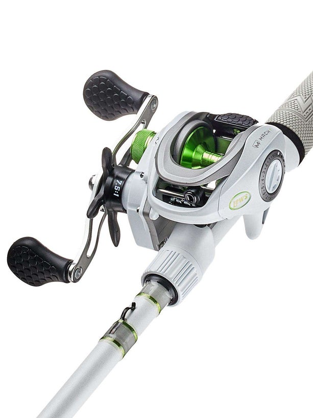 abu garcia green and white baitcaster ProFISHiency Drip Baitcast Combo - Left and brilliant rod blank are sure to turn heads Abu Garcia - "The White