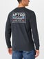 Aftco Gradient Script Long Sleeve Charcoal Heather