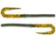 Big Bite Baits B2 Worm Green Pumpkin Green Flk 7"