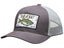 Bajio Dock Sign Curved Brim Trucker Hat Grey/Light Grey