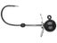 Vike Tungsten Propeller Ball Jig Head Black