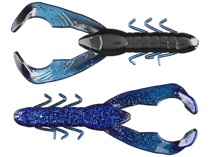 Yum Lures Christie Craw - Black Gold Flake 3.5 Inch Soft Bait