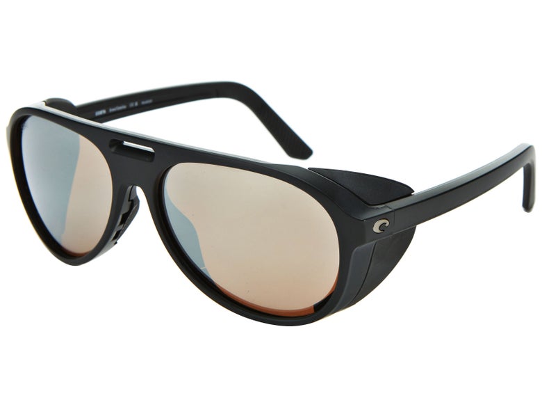 Costa Del Mar Grand Catalina Sunglasses - Matte Black/580G Copper Silver Mirror