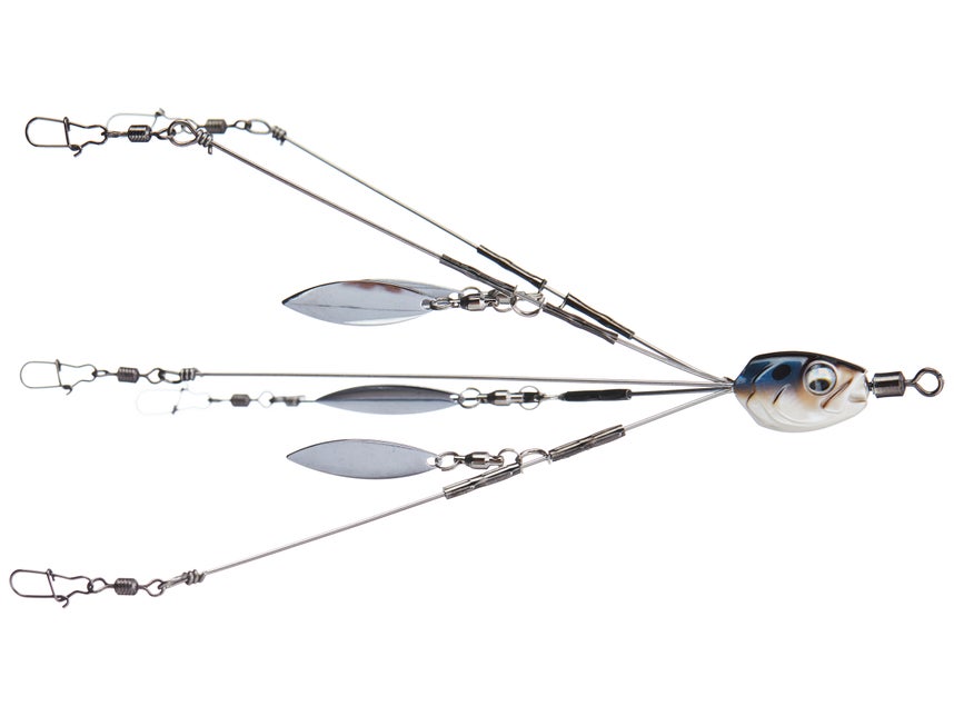 SF Umbrella Fishing lure Rig 5 Arm 4 Blades Alabama Umbrella Rig Fishing  Bass Lures Bait Kit