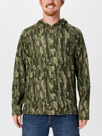 Aftco Coastal Layer Printed Hoodie Olive Current Camo