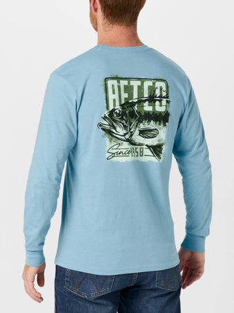 Aftco Gamble Long Sleeve Milky Blue Heather